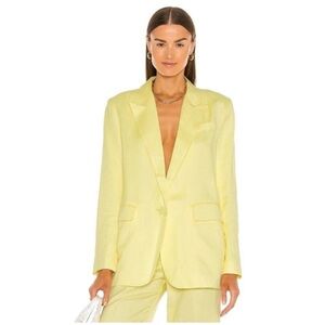 Bardot Yellow Linen Blazer! (Size L/12)